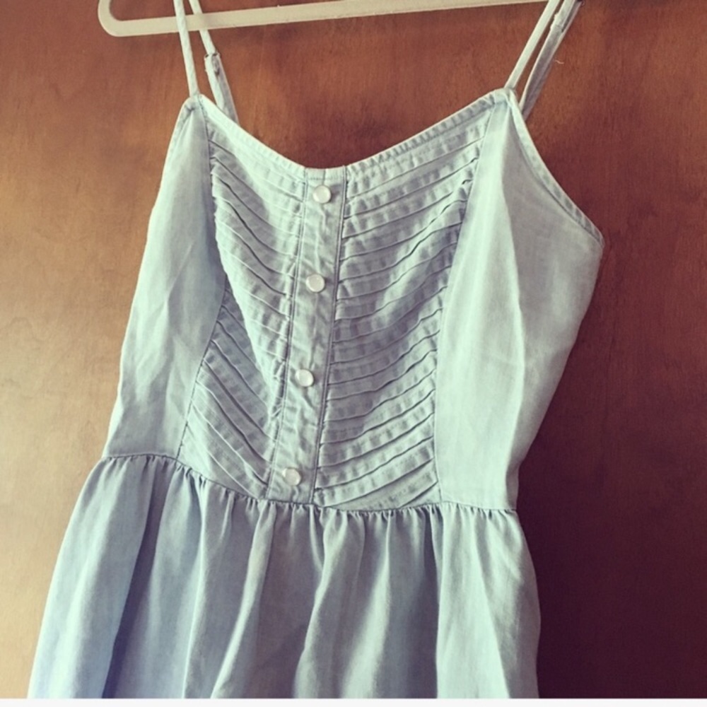 Denim Country Style Dress w/ Pockets